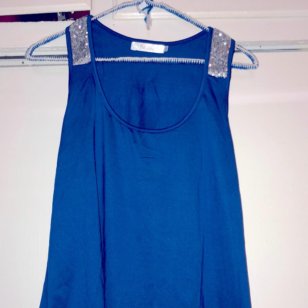 Women’s blue tank top